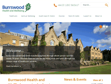 Tablet Screenshot of burrswood.org.uk